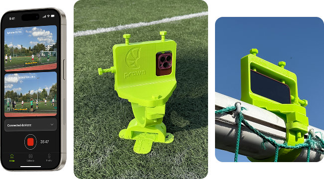 Prawner app and bumper for recording football matches